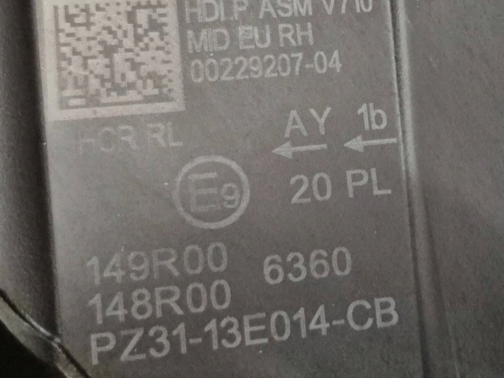 фото №11, Ford transit custom ii лампа фара повний led правий європа pz3113e014cb