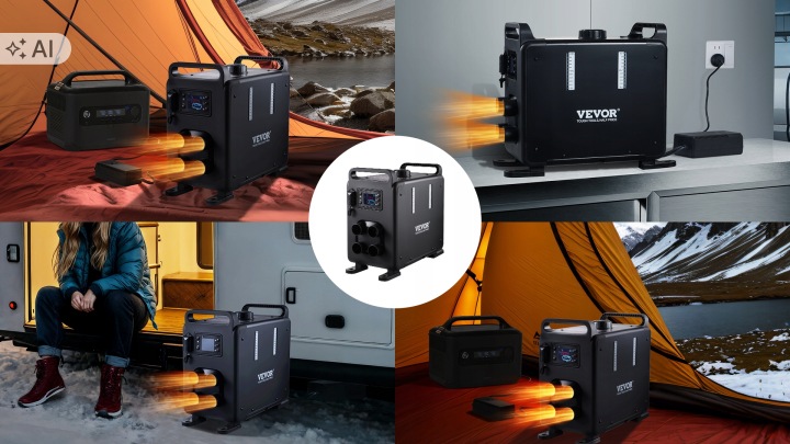 фото №14, Vevor отопление стояночный отопитель 8kw вертикальный з сигнализация co i pilot