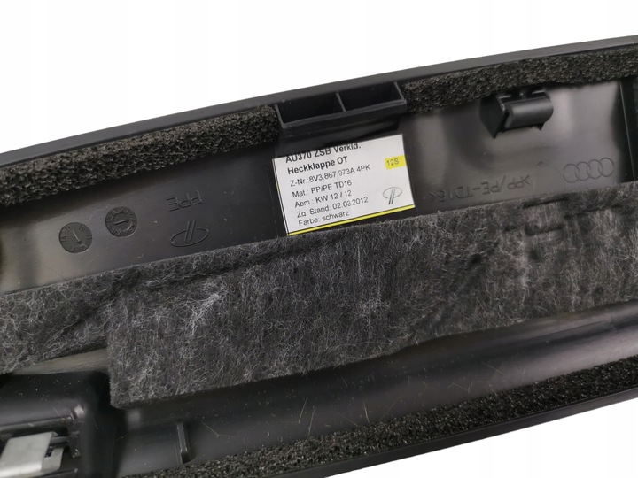 фото №5, Gd audi a3 8v3 обивка крышки 8v3867973a