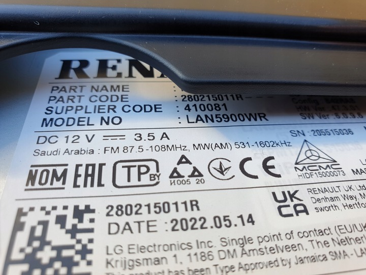 фото №7, Dacia jogger навігація дисплей 280215011r