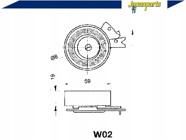 фото №3, Japanparts ролик ремень распределительный вал daewoo 1,4/
