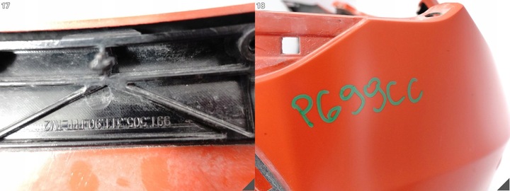фото №15, Porsche 911 991 gt3 rs gt3rs mk1 15-17 бампер + спойлер перед омивачі