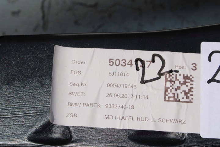 фото №7, Bmw x1 x2 f48 f39 консоль pulpit торпедо роздавальна капот pulpit 9332740 cz