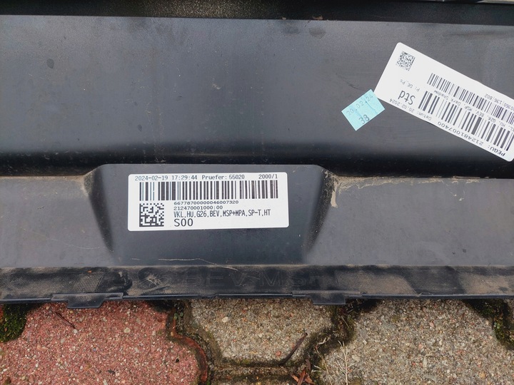 фото №12, Bmw 4 g26 купе м-пакет спойлер накладка дифузор бампера зад 51128096492