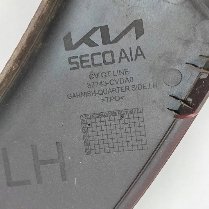 фото №7, Kia ev6 2023 ліва сторона планка крила заднього