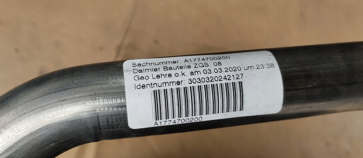 фото №7, Заливна горловина труба заливання пального mercedes a клас w177 a1774700200