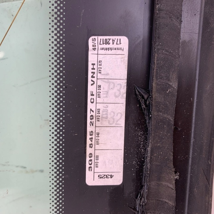 фото №9, Стекло багажника кузовная зад задняя левая хром vw passat b8 3g универсал 16r