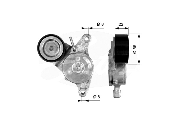 фото №2, Натяжитель ремень клиновой mini r56 r57 r58 r59 clubman r55 clubvan r55