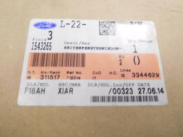 фото №8, Вікно бічні ford s-max/galaxy 2006- oem номер 1543265