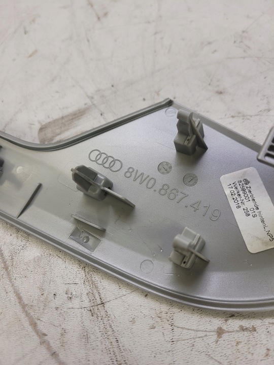 фото №6, Dekor планка дверь левый зад audi a4 b9 8w0867419