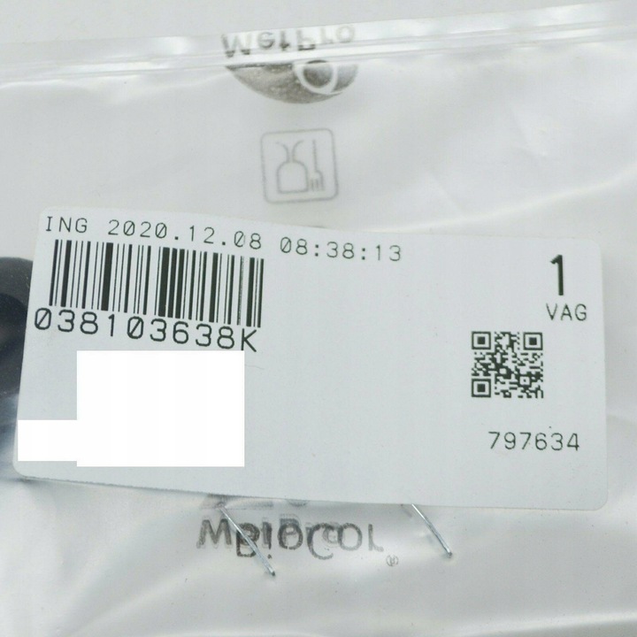 фото №10, Прокладка vag do audi a3 a4 golf оригінальний 038103638k