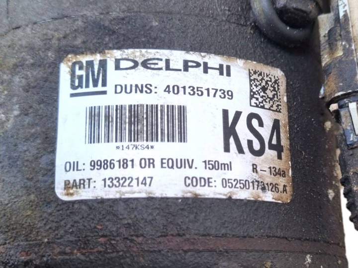 фото №6, Компрессор кондиционера opel zafira b рестайлинг 2010 13322147