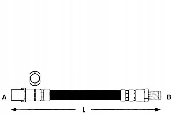 фото №1, Lpr шланг гальмівний t audi a6 04- lpr