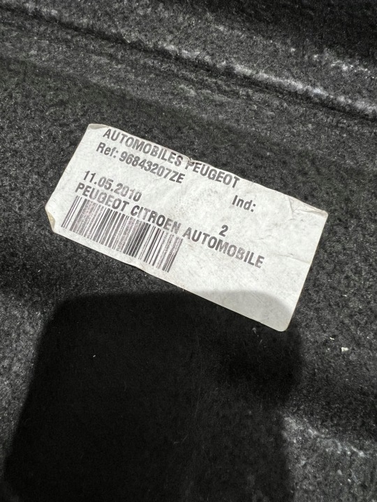фото №6, Полка багажника peugeot 3008 i 2010 96843207ze