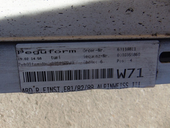 фото №8, Планка накладка пороговая правая bmw e90 e91 м-пакет