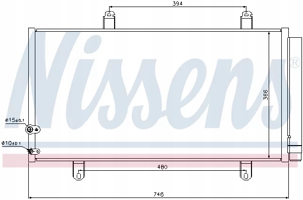 фото №8, Конденсатор кондиціонера lexus es toyota camry venza 2.4/2.7/3.5 2006-2016