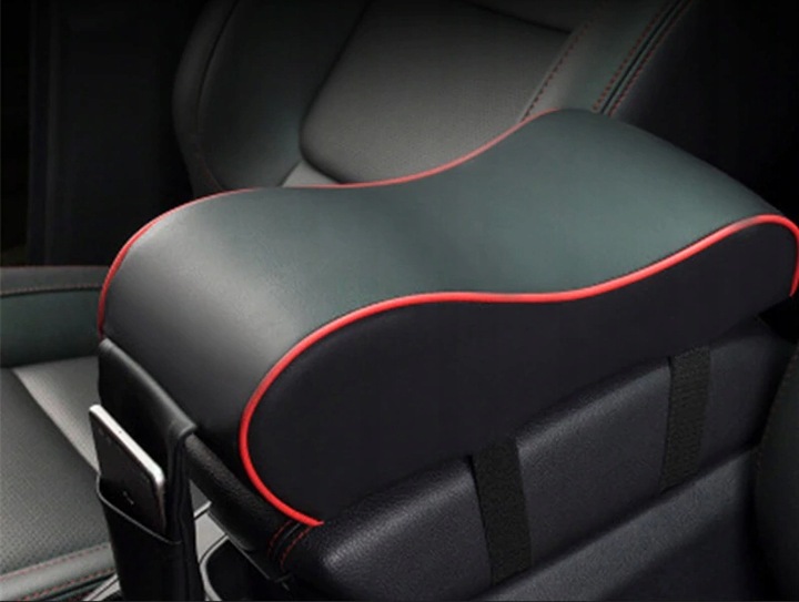 фото №7, М'яка подушка накладка na підлокітник do автомобіль з кишені - чорна