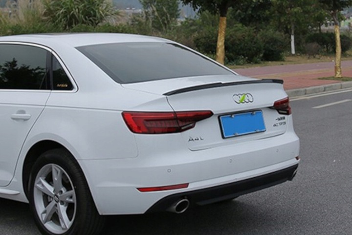 фото №6, Спойлер na крышка багажника спойлер do audi a4 b9 sedan 2015+ abs чёрный блеск sobmart