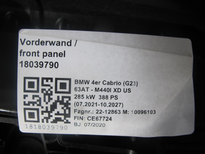 фото №7, Капот бампер лампы bmw g22 g23 m440i x1e