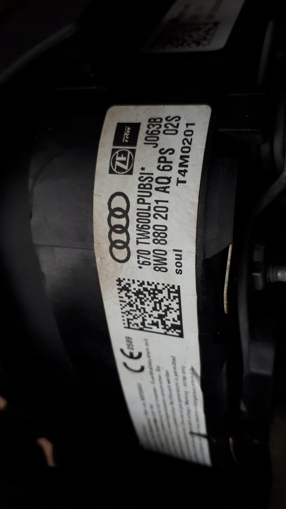 фото №8, A4 b9 8w подушка air bag водія спрацьований