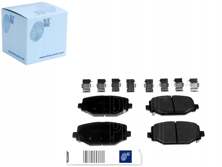фото №1, Комплект тормозные колодки тормозных синий print 168144209aa