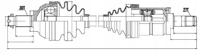 фото №1, Піввісь привідна bmw 3 e46 325xi-330xd 4wd ліва