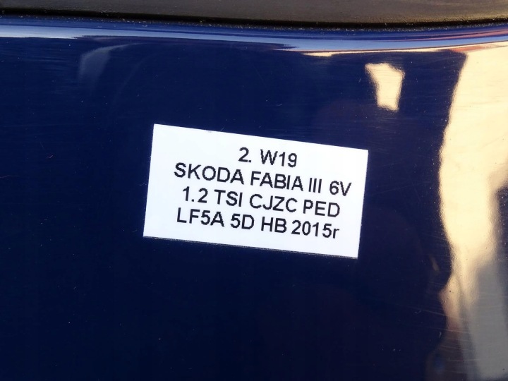 фото №16, Двери левые зад левые задние lf5a skoda fabia iii 6v 5d hb 15-21r