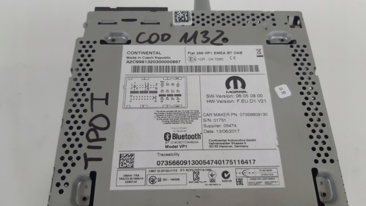 фото №8, Fiat tipo ii магнитола cd bt 7356609130