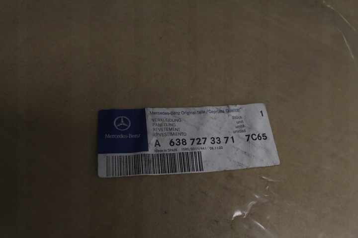 фото №5, Планка верхня двері mercedes vito a6387273371