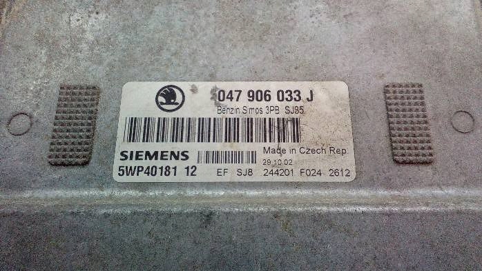 фото №8, Комп'ютер двигуна skoda fabia i 1,4 mpi 047906033j