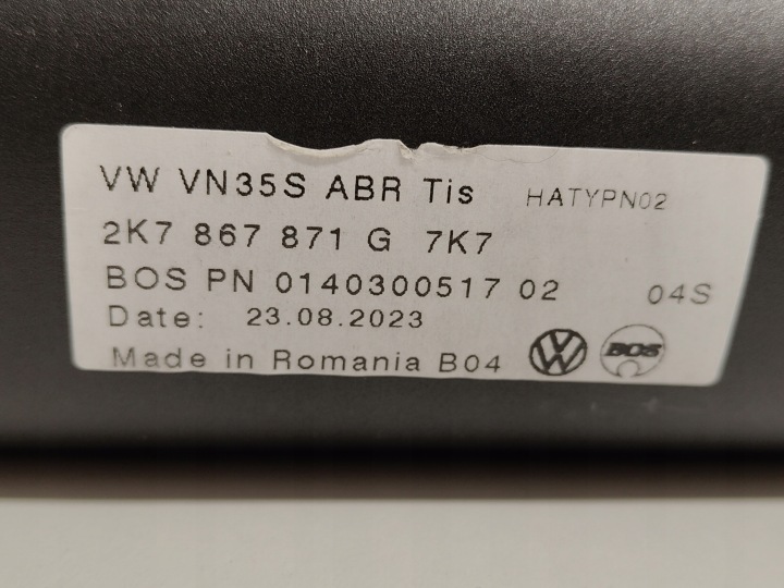 фото №9, Vw caddy v 2k7 ролета багажника нова оригінал 2020-