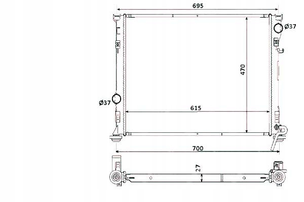фото №2, Nrf радіаторів chrysler 300c 04-