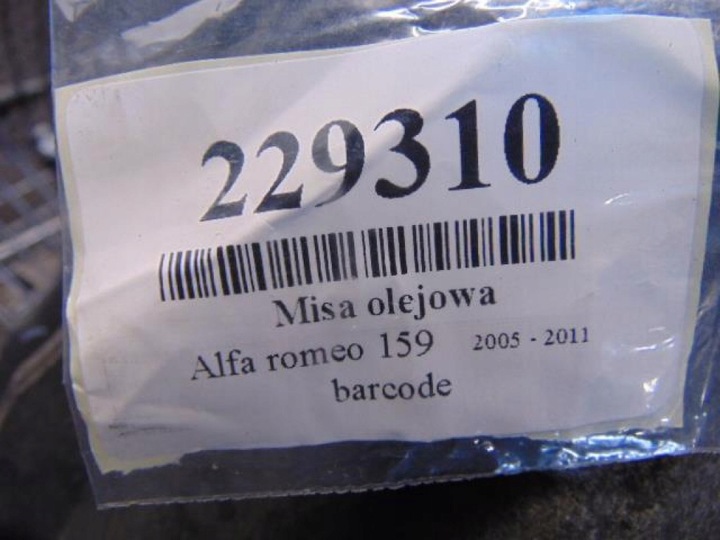 фото №7, Alfa romeo 159 2.5jtd поддон масляная