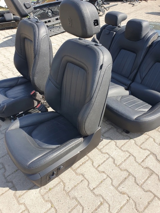 фото №6, Maserati quattroporte 2013-24 сиденья чёрная кожа usa супер состояние