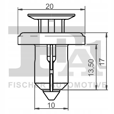 фото №3, Клипса штифт распорный 5-szt