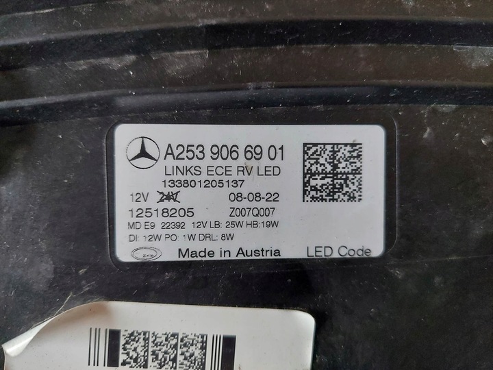 фото №11, Mercedes glc w253 рестайлінг лампа ліва перед повний led