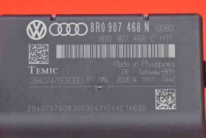 фото №7, Блок керування модуль шлюз 8r0907468n audi q5 8r 2.0 tdi 177 km 12-17