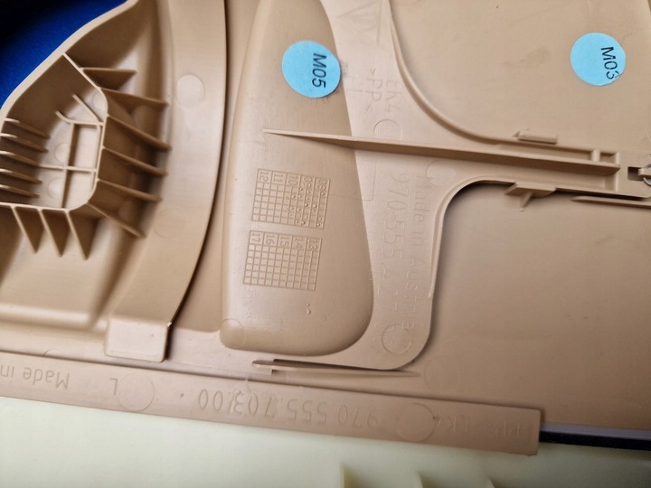 фото №13, Стойка b маскировочная накладка защита левая porsche panamera 970 luxor бежевый beż