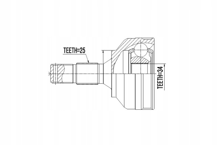 фото №2, Шарнір зовнішній citroen berlingo 08-, c3 ii 09-