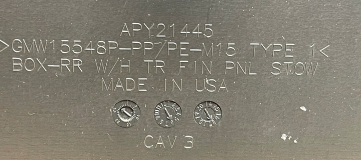фото №7, O2 cadillac escalade iv 2014 - пол багажника бардачок apy21445 an813613