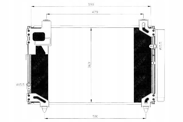 фото №2, Конденсатор кондиціонера toyota avensis 2,0 d4d nrf #petrolhead pro+ kit9