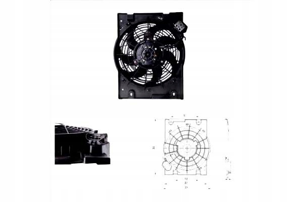 фото №1, Tyc вентилятор радиатор з корпус opel astra g