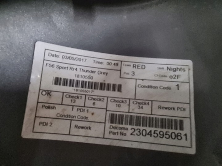 фото №7, Бампер задний mini cooper f56 sport