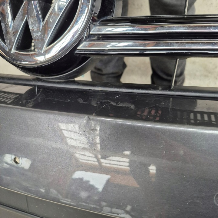 фото №8, Vw tiguan i рестайлинг 5n0 11- бампер перед переднее решётка радиатора 6xpdc spr 5n0807221k