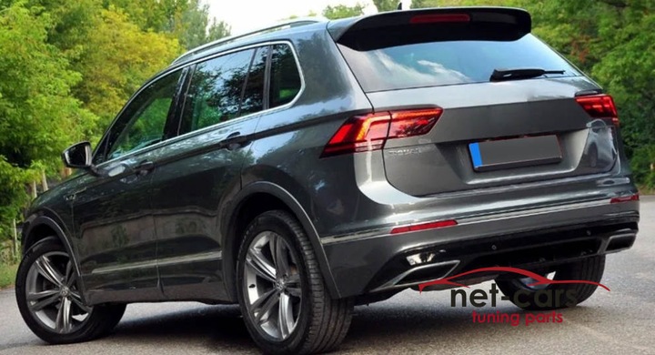 фото №10, Диффузор спойлер бампер vw tiguan ii 16-20r r line