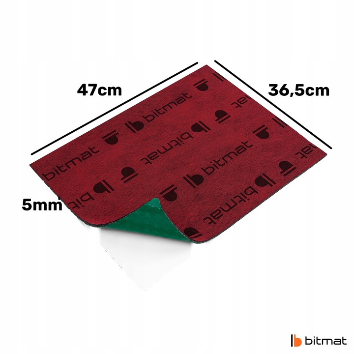 фото №15, Bitmat килимок granulowana шумоізоляція підлоги багажника з butylem нетканий матеріал