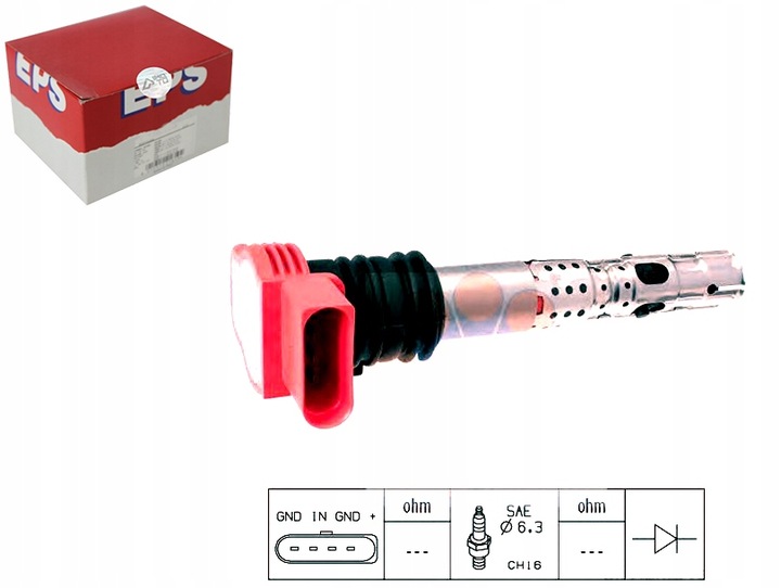 фото №1, Котушка запалювання audi a4 2.0 01- eps