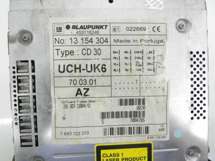 фото №12, Магнитола opel astra iii h 13154304 453116246 13111165