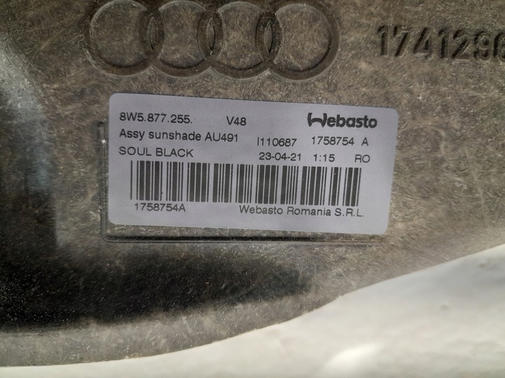фото №10, Audi a4 b9 рестайлинг sedan люк комплектный 8w5877255 8w5877041d