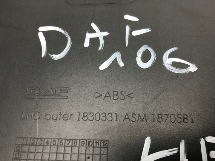 фото №7, Daf 106 xf рестайлинг евро 6 пластик панель заглушка панели 1830331 1652268 1844067